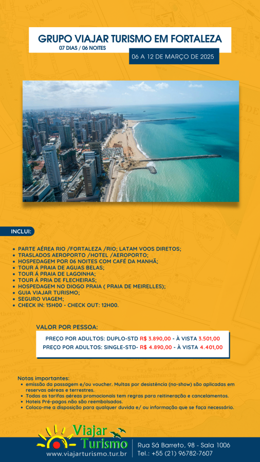 GRUPO VIAJAR TURISMO EM FORTALEZA